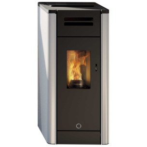 Stufa a pellet ermetica canalizzata Metro110+ Bianco EK63
