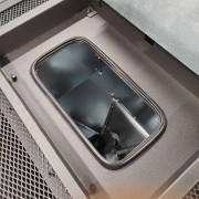 Stufa a pellet ermetica canalizzata Metro110+ Bianco EK63 serbatoio