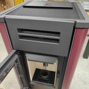 Stufa a pellet ermetica canalizzata Metro110+ Bianco EK63 aria frontale