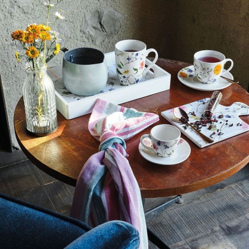 Tagliere Audrey 20x15 cm stoneware bianco