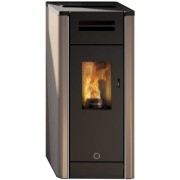 Stufa a pellet ermetica canalizzata Metro110+ Tortora EK63 cover