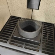 Stufa a pellet ermetica canalizzata Metro110+ Bianco EK63 crogiolo