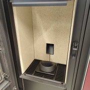 Stufa a pellet ermetica canalizzata Metro110+ Bianco EK63 focolare vermiculite