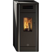 Stufa a pellet ermetica canalizzata Metro110+ Nero EK63