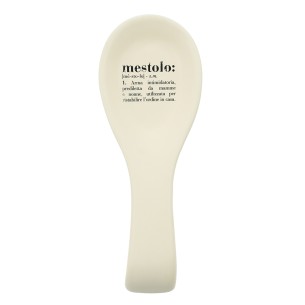 Poggiamestolo Victionary 24 cm in gres crema
