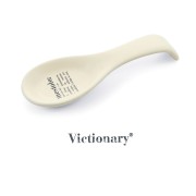 Poggiamestolo Victionary 24 cm in gres crema