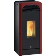 Stufa a pellet ermetica canalizzata Berry90+ Bordeaux EK63