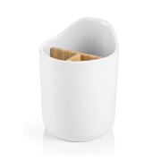 Porta posate in ceramica a 3 scomparti bianco Tescoma on-line