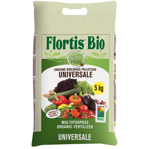 Concime Biologico Universale pellet 5kg Flortis Bio 2110370