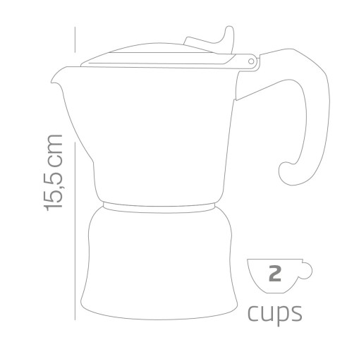 Caffettiera orzo express Miss Orzi Kaufgut dimensione 2 tazze