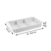 Porta utensili estensibile da cassetto Flexispace Tescoma dimensioni