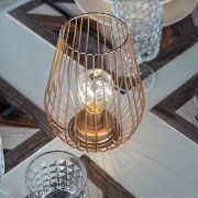 Lanterna Luxy metal rosa