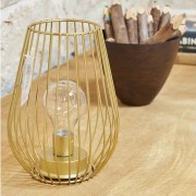 Lanterna Luxy metal oro