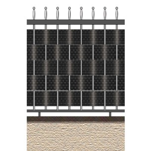 Striscia occultazione privacy 19x205cm antracite Verdemax 2