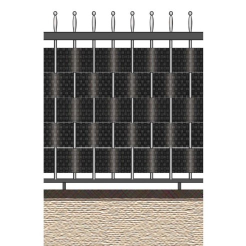 Striscia occultazione privacy 19x205cm antracite Verdemax