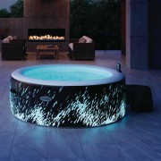 Idromassaggio gonfiabile Bubble Glow Deluxe 4 posti 196x71 cm INTEX 28494 ambient