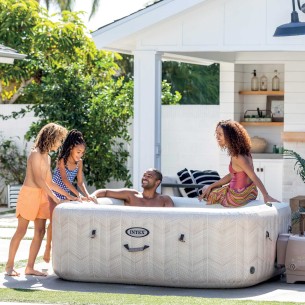 Idromassaggio gonfiabile Chevron Deluxe 6 posti 196x71 cm INTEX 28472 2