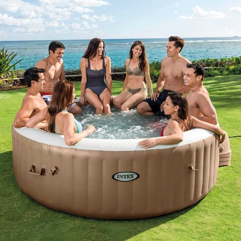 Idromassaggio gonfiabile Bubble Massage 8 posti 236x71 cm INTEX 28412EX ambient