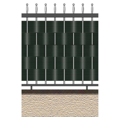 Striscia occultazione rigata 0,19x26 m Verdemax