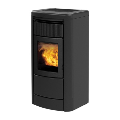 Stufa a pellet Layma2 Idro 22 kW grigio scuro