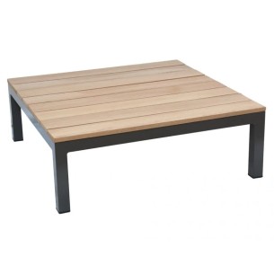 Salotto da giardino Yuanda teak/alluminio con cuscini 2