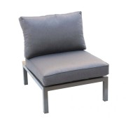 Salotto da giardino Yuanda teak/alluminio con cuscini