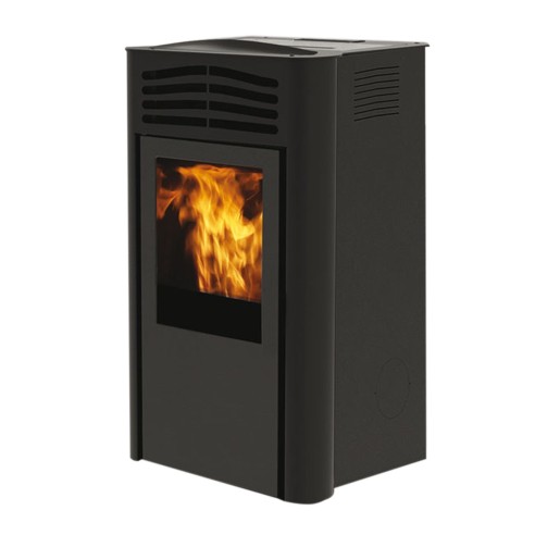 Stufa a pellet ventilata Ten2 11,4 kW Grigia Italiana Camini