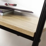 Appendiabiti 2 ripiani in legno e metallo nero Hamilton dettaglio