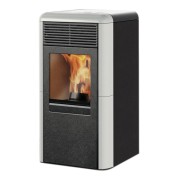 Stufa a pellet Idro Idropoint2 10,1 kW bianco panna Italiana Camini