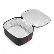 Borsa termica Borsa termica porta pranzo M nero aperta