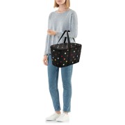 Borsa termica 20 L nero con pois multicolor
