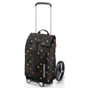 Trolley per la spesa reisenthel 40 litri nero pois multicolor