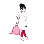 Mysac kids mini sacca reisenthel ABC friends pink