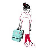 reisenthel back pack kids zaino cani e gatti, menta