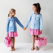 Reisenthel carry bag XS kids cestino pieghevole rosa