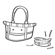 Reisenthel carry bag XS kids cestino pieghevole, blu