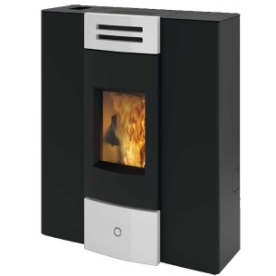 Stufa a pellet ermetica canalizzata Dub100++ Bianco