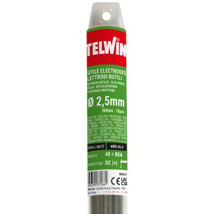 Elettrodi acciaio inossidabile DC 2,5 mm 10 pz Telwin 804571 2
