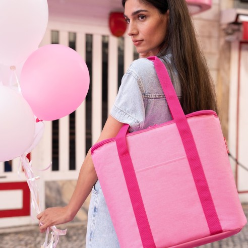 Reisenthel borsa termica per shopping 15 L twist pink