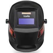 Maschera caschetto Lion saldatura MMA MIG MAG TIG Telwin 804151 cella solare