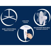 Beper ventilatore a piantana Click Clack 40W