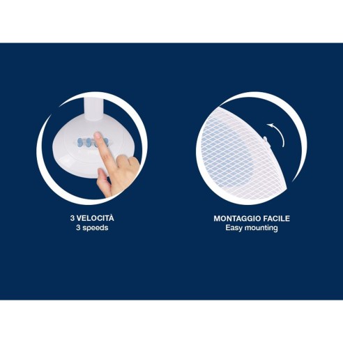 Beper ventilatore da tavolo 30 cm, bianco
