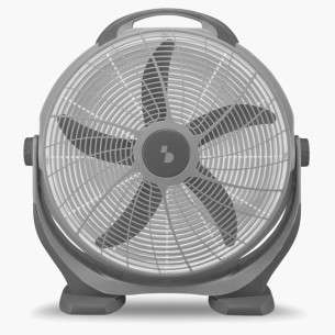 Beper ventilatore da terra Box Fan direzionabile 100W, 50 cm, grigio