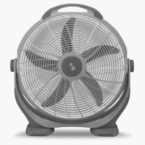 Beper ventilatore da terra Box Fan direzionabile 100W, 50 cm, grigio