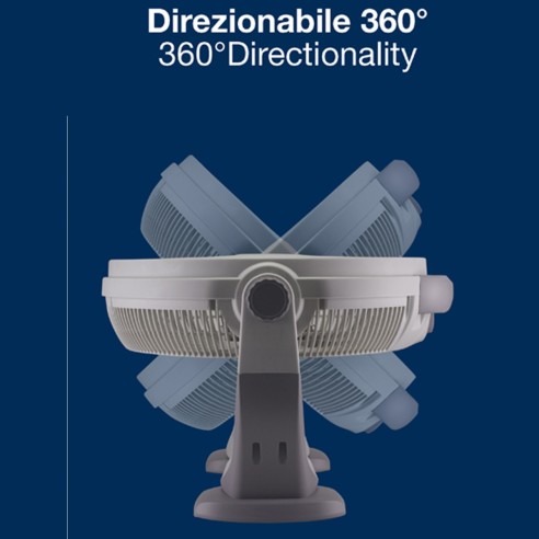 Beper ventilatore da terra Box Fan direzionabile 100W, 50 cm, grigio