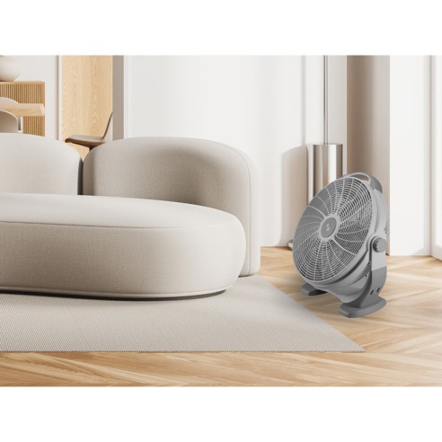 Beper ventilatore da terra Box Fan direzionabile 100W, 50 cm, grigio