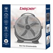 Beper ventilatore da terra Box Fan direzionabile 100W, 50 cm, grigio