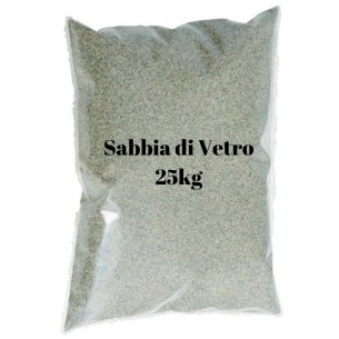 Sabbia di vetro per filtro piscina 25kg