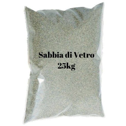 Sabbia di vetro per filtro piscina 25kg
