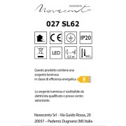 Malika lampadario moderno LED silver, alluminio, 2700 LM, Novecento